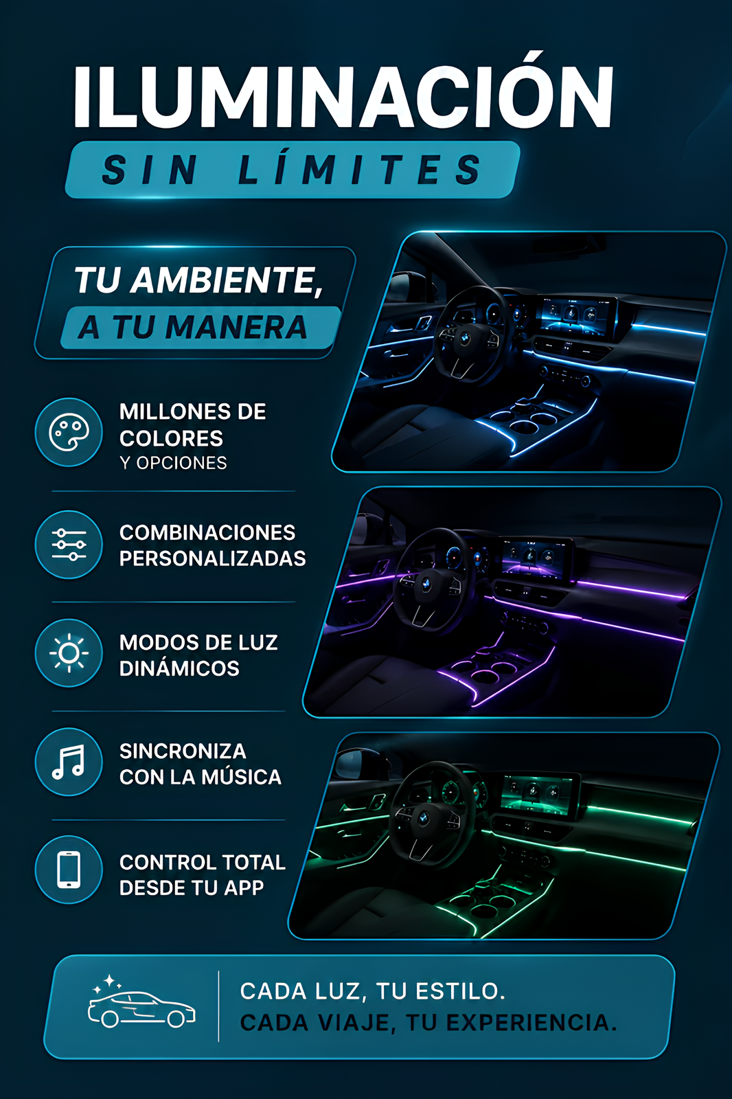 Aura LED – Kit de Iluminación Ambiental Premium